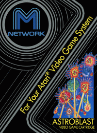 Astroblast Atari 2600 US box art